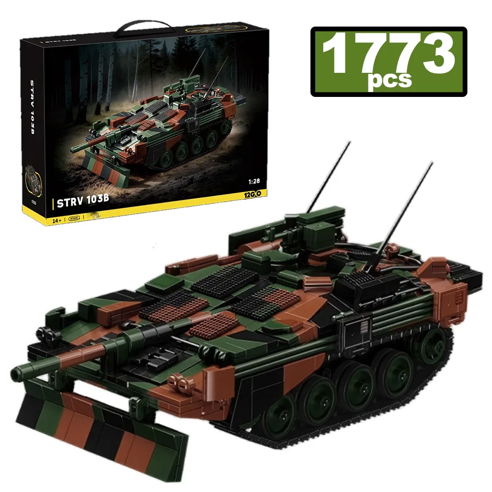 1773Pcs City Technical Military Tank Car Model Building Blocks MOC Vehicles Puzzle Bricks Educational Toy for Christmas DIY Gift