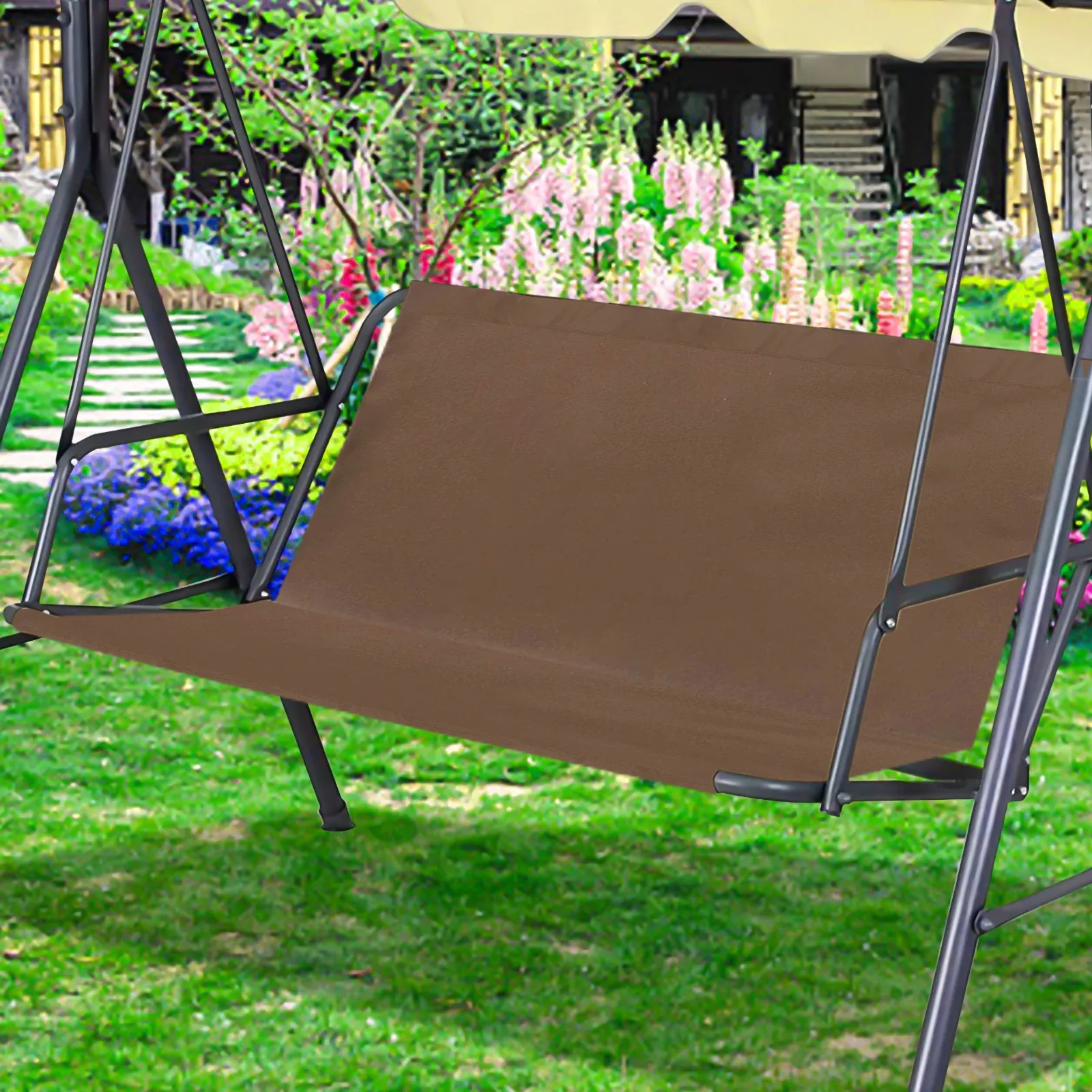 Garden Furniture Protection Waterproof Seat Cover 138cm X 50cm X 50cm Chic Outdoor for Decor Minimal Maintenance 600D Oxford