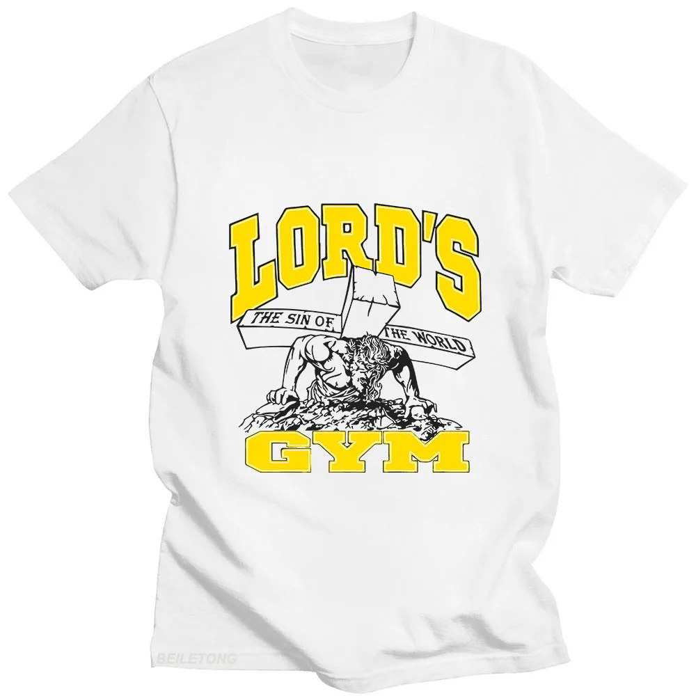 Lord Gym Jesus His Pain Your Gain T Shirt Graphic Printing O-neck Casual Tee-shirt Short Sleeve High Quality Tshirt Gothic Tees