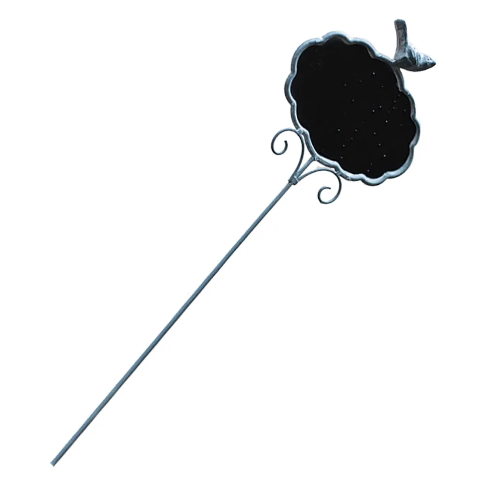 

Blackboard Plant Labels Iron Tags for Garden Round Design Sturdy Wear Resistant Easy Insertion Markers Flower Pots Beds