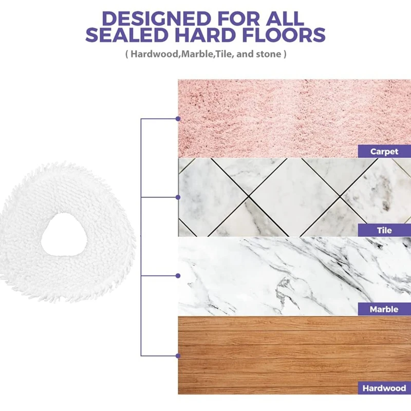 4 Stück Mopptuch Ersatz zubehör Staubsauger Mopptuch für Narwal J3 Roboter Ersatz Ersatz