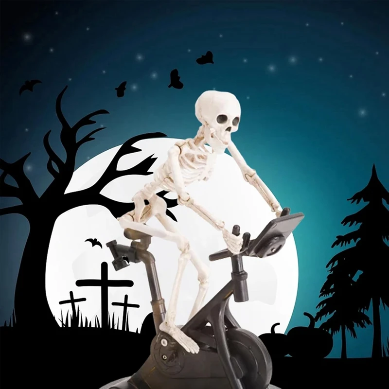 Interesting Skull Ornaments, Halloween Decorations, Cute Riding Festival-Themed Skull Statues