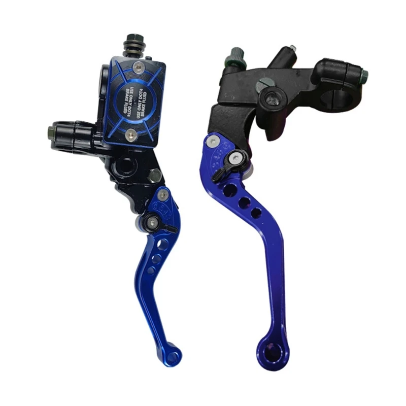 

094D 1 Pair 7/8" Brake Clutch Cylinder Reservoir Levers Hydraulic Cylinder Brake Clutch Rod Break Lever