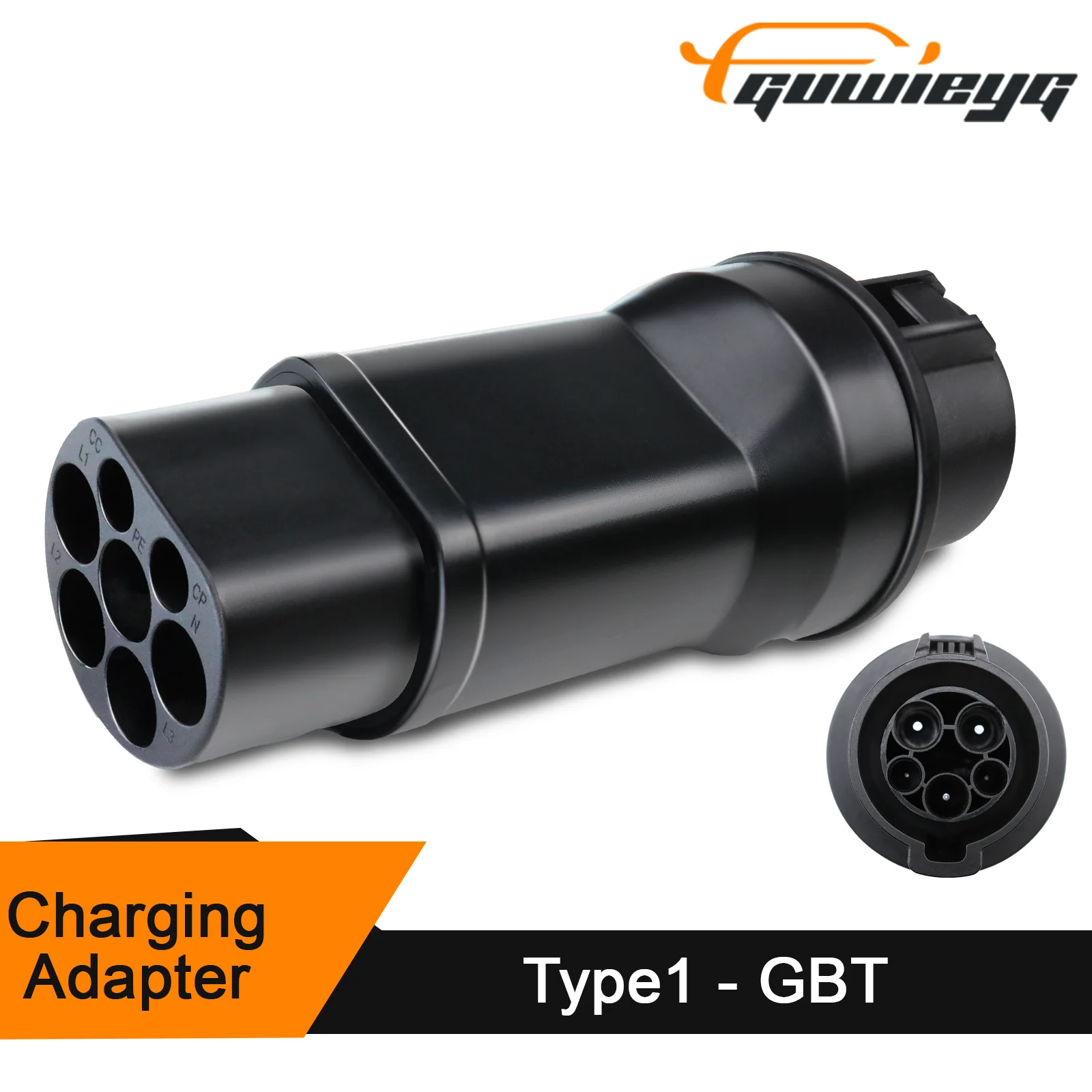 GUWIEYG EV Charger Adapter Type1 to GBT Adapter 32A SAE J1772 to GBT EV Charger Adapter for GBT EVs Fit J1772 Charger