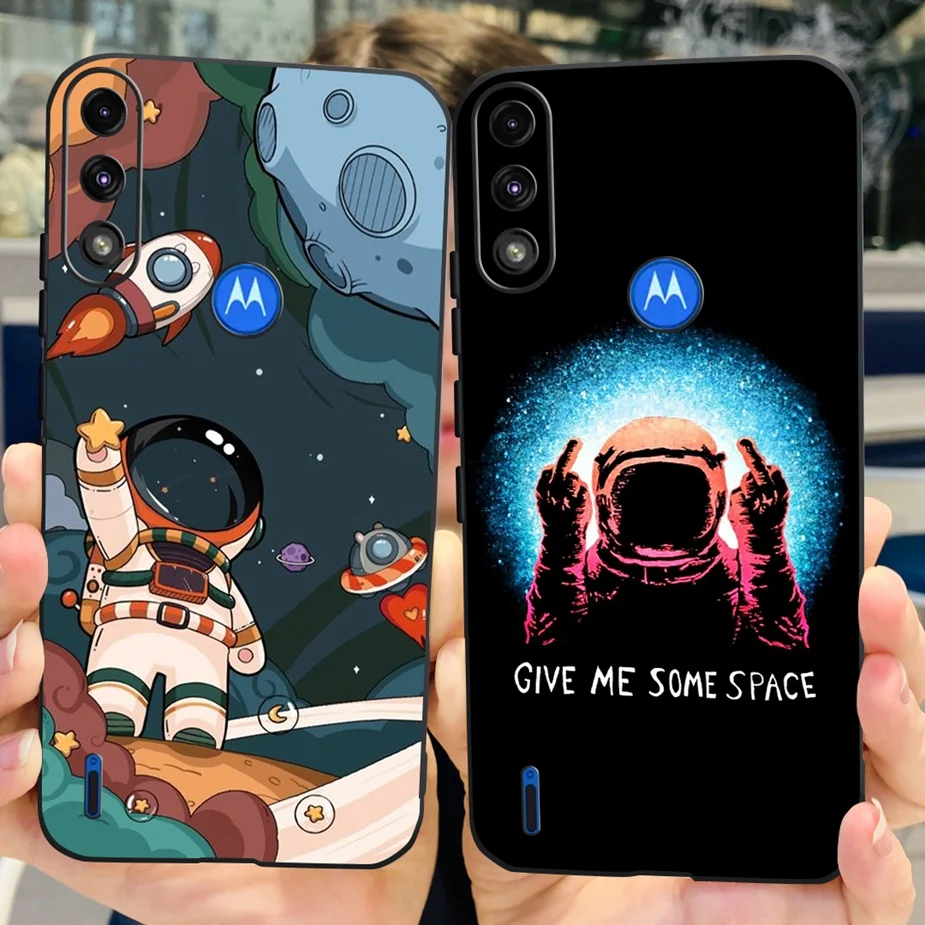 สําหรับ Motorola Moto E7 Power กรณี MotoE7i Power หรูหราทาสีซิลิโคนอ่อนนุ่มสําหรับ MotoE7 Moto E7i Power ปกหลัง