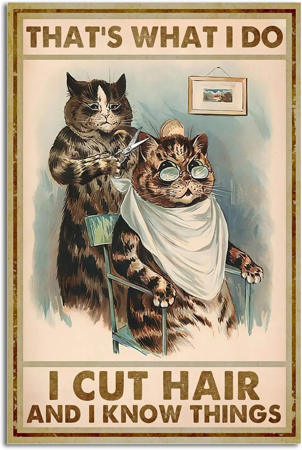 1x, What I Do I Cut Hair and I Know Things Салон красоты Парикмахерская Декор для парикмахерского салона Ретро Металлическая жестяная вывеска Vinta-alu 1x, What I Do I Cut Hair and I Know Things Салон красоты Парикмахерская Декор для парикмахерского салона Ретро Металлическая жестяная вывеска Vinta-alu