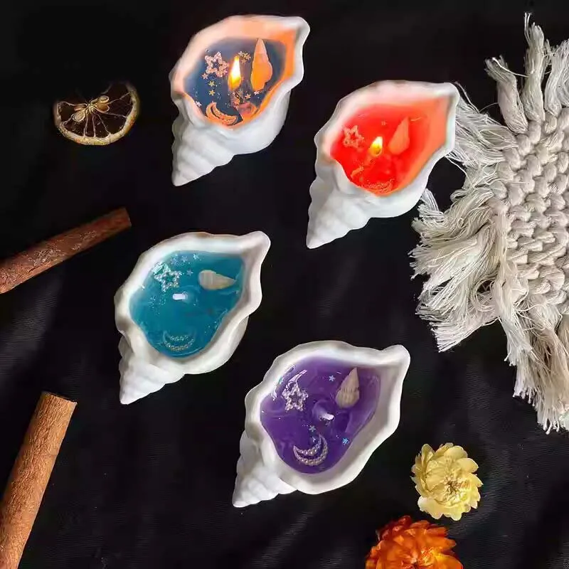 البحر شل الروائح شمعة الإبداعية نجم البحر قذيفة شمعة معطرة البحر شل شمعة اليدوية البحر قذيفة دوامة الشموع