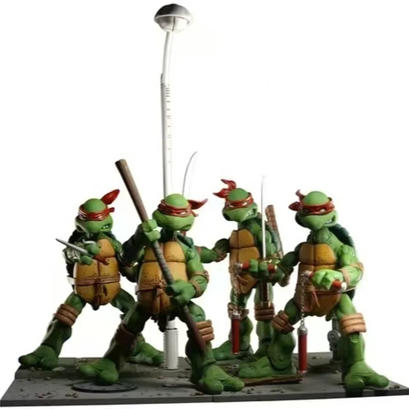NECA TMNT Pizza Club Leonardo Action Figure 4-Piece Set