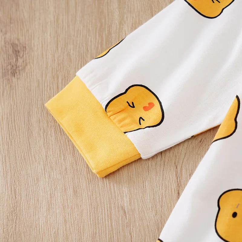 Chick Printed Clothes 0-18 months LT1Boy Girl Cartoon Romper Cotton Baby Newborn Toddler Spring Autumn Baby Jumpsuit Long Sleeve