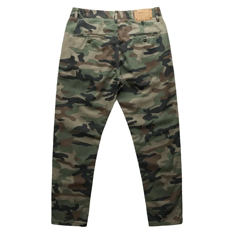 Heavyweight American casual camouflage straight workwear casual pants for men Y2k outdoor travel style loose fit Male Trousers