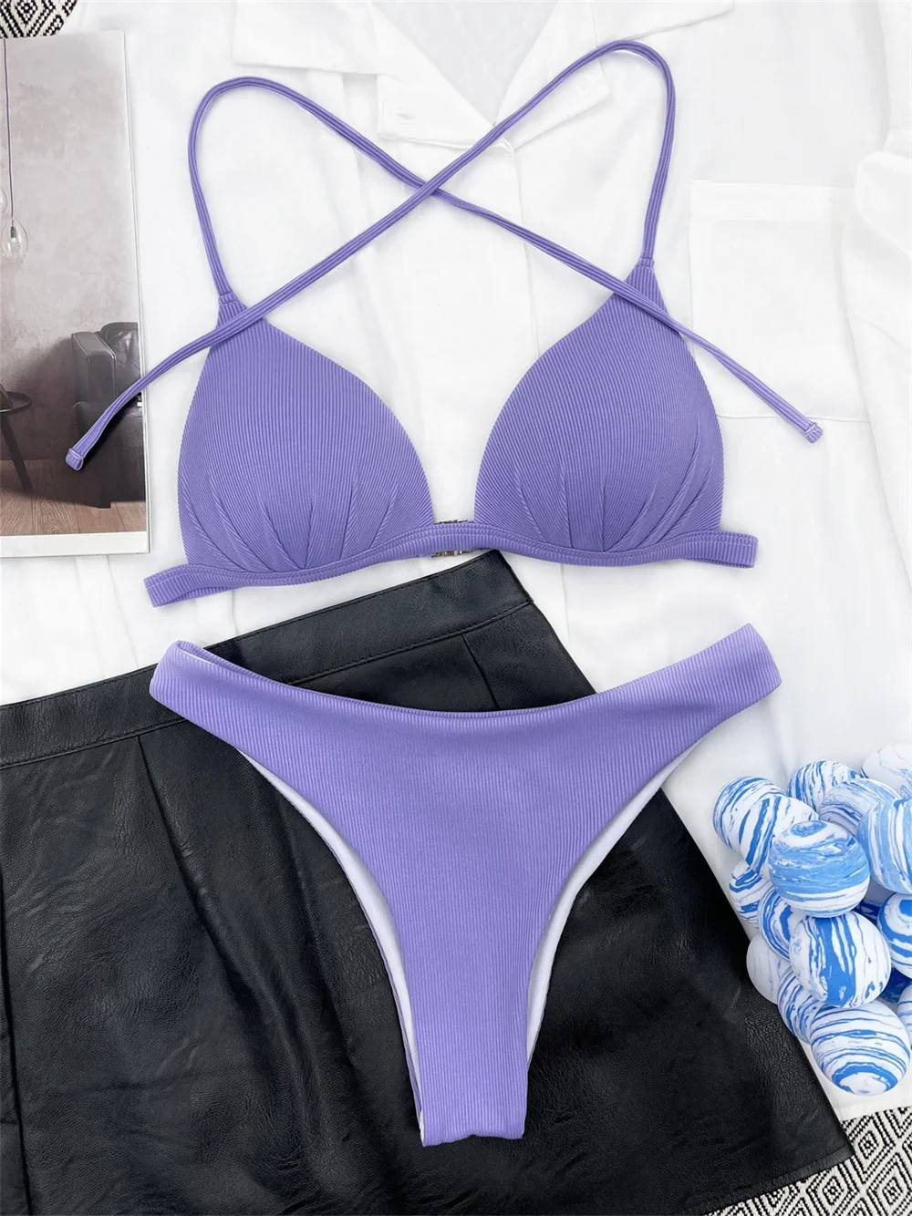 

Sexy String Bikini Push Up Bra Micro Swimsuit Backless Vacation Outfit Swimwear Women Beach Bathing Suit Extrem Biquini Feminino
