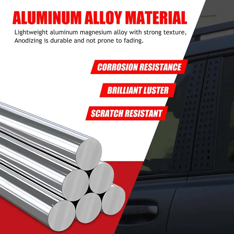 ل 2024 2025 هافال H9 العسل سبائك الألومنيوم سيارة B-عمود ملصقات السيارات مركز العمود الديكور غطاء اكسسوارات السيارات