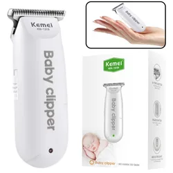 Kemei KM-1319 Baby Hair Clipper Professional USB Hair Trimmer Rechargeable Haircut Machine with 3pcs Limit Combs