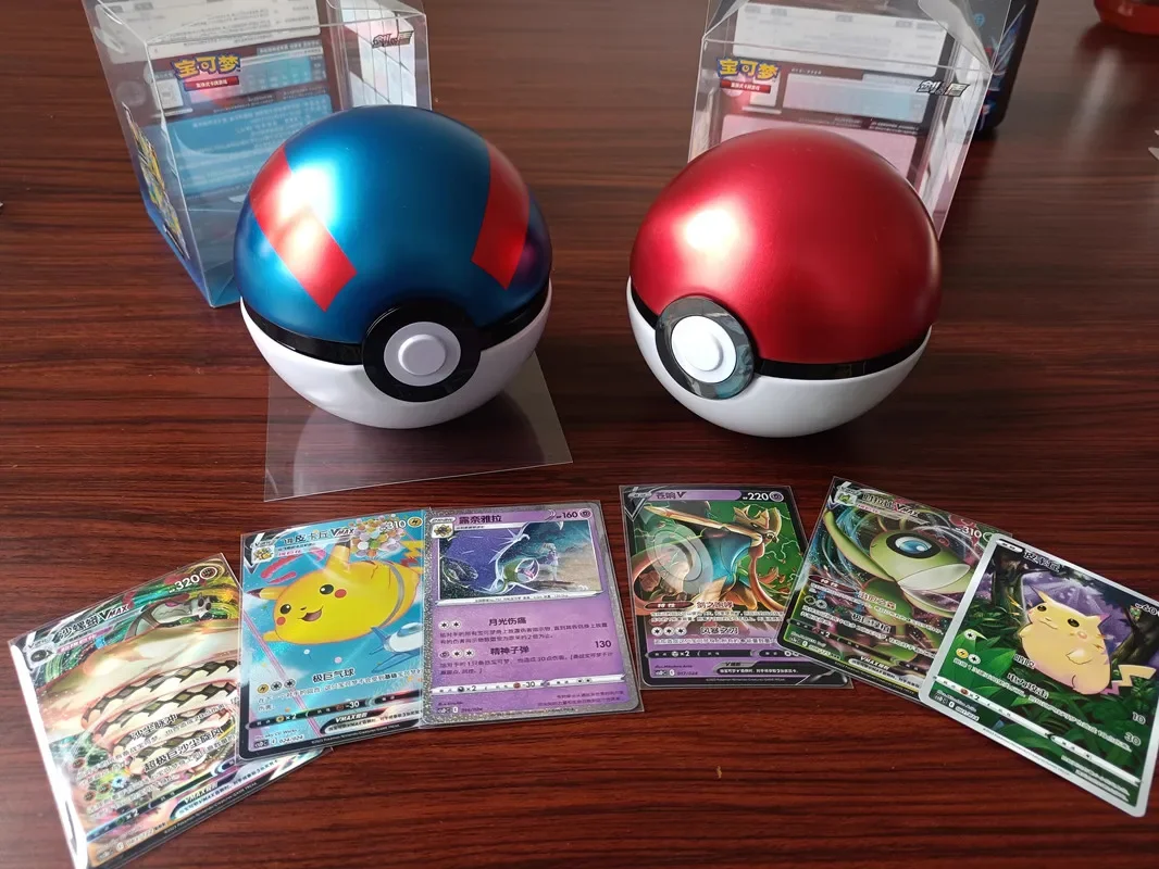 Originals Pokemon Trading Card Game Poké Ball Ultra Ball Great Ball Trainer collezione di carte da battaglia cinesi regalo che gioca giocattolo