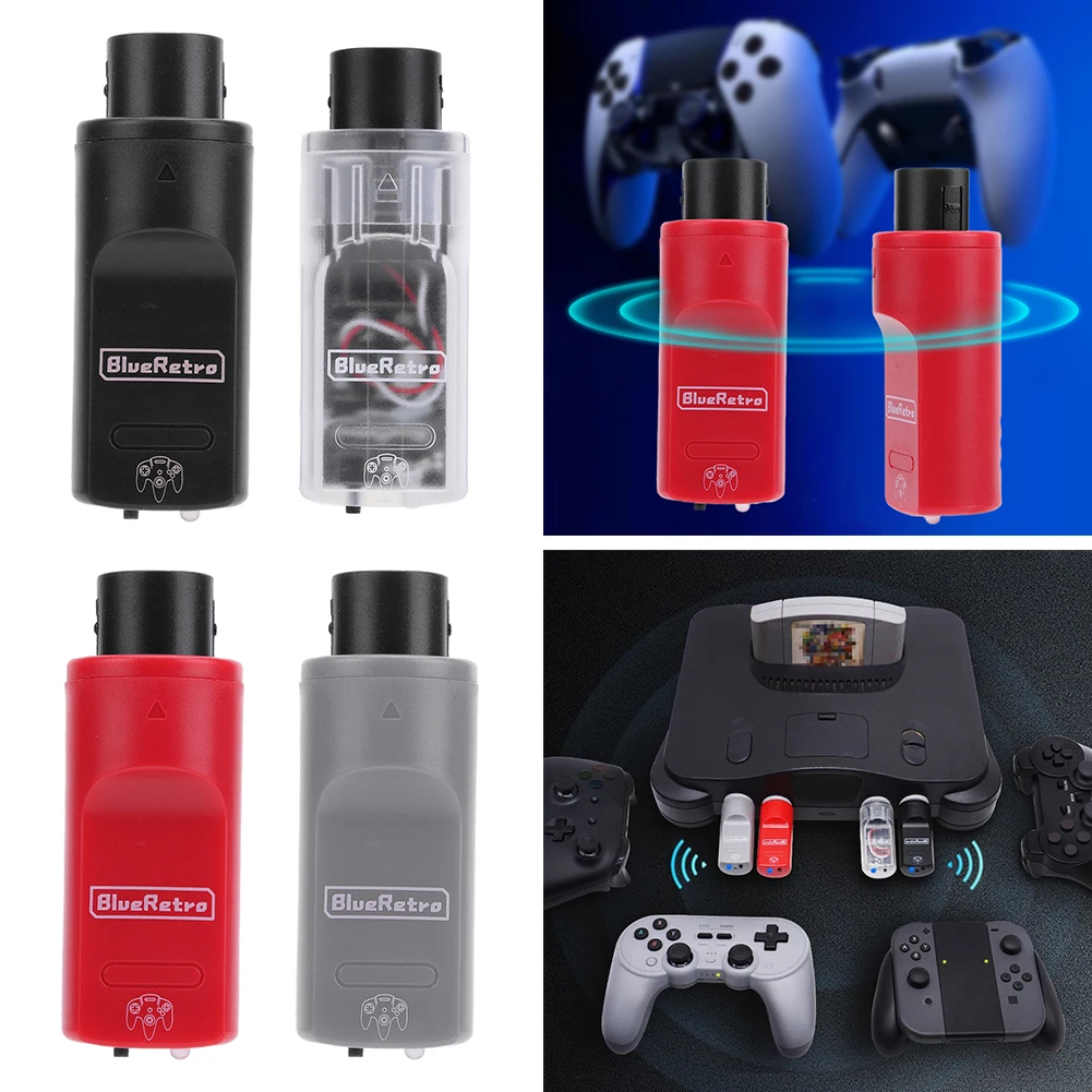 

for N64 Game Console Bluetooth-compatible Receiver Adapter Fit for PS3/PS4/PS5/Xbox One/Switch/Wii
