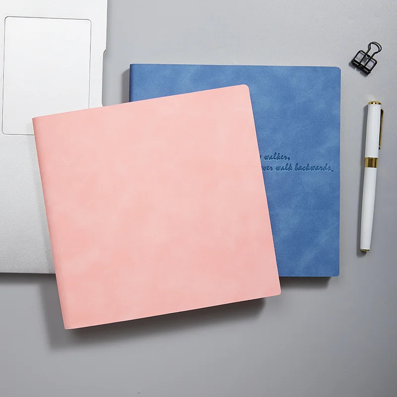 7.5in*7.5in，Soft Surface Notebook Multi Color Baby Skin Touch Hot Selling Office Stationery High Quality Paper