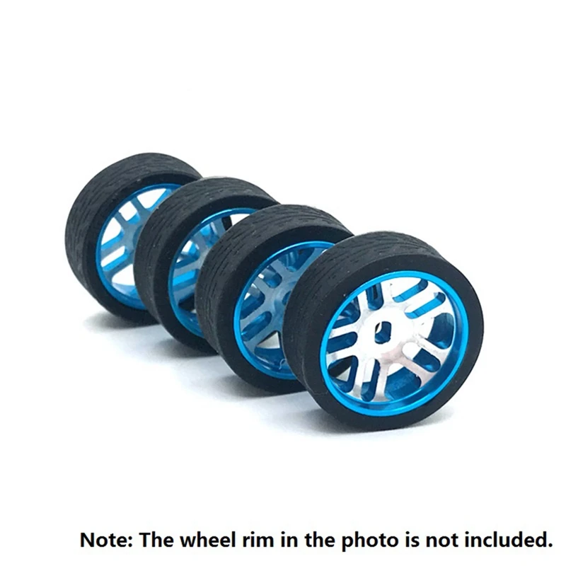 16Pcs Rubber Tyre Tires Wheel For Wltoys K969 K989 P929 Iw04m Awd Iw02 Mini-Z Mini-D Mini-Q 1/28 RC Drift Racing Car