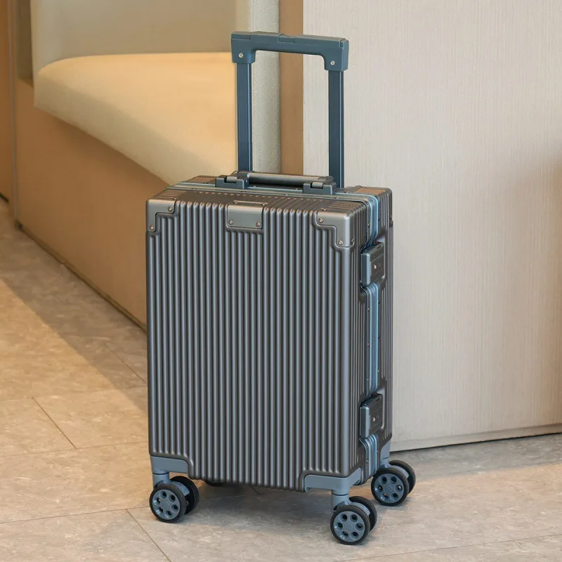 

16" Carry-on Luggage Travel Suitcase Boarding Box Mini Rolling Luggage for Child Trolley Case with Aluminum Frame Password Lock