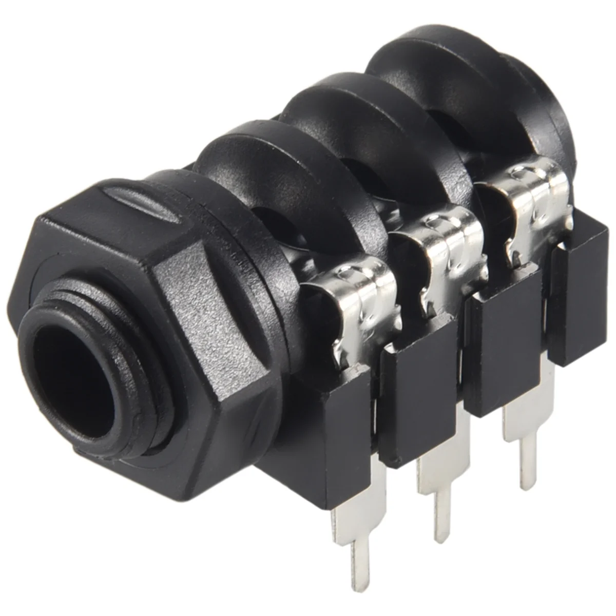 A88M 1/4" 6.5mm Stereo Audio PCB Panel Mount Headphone Jack Socket 6 Pin