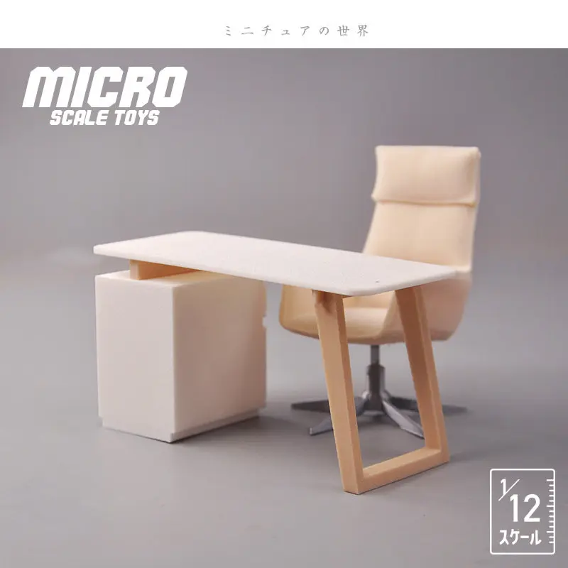 

3D Print Miniature Office Furniture 1:12 Scale Dollhouse Desk Chair Set STL Files for Mini Diorama and Collectors​