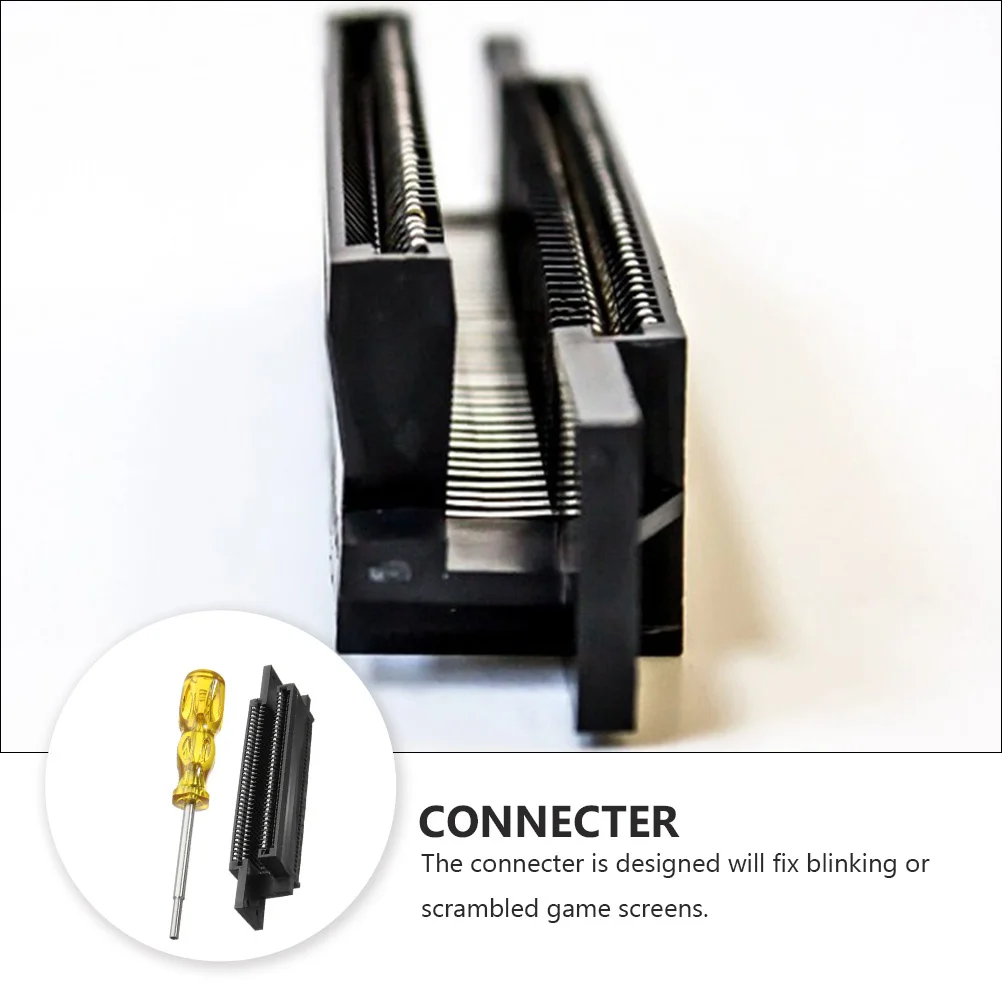 

72 Pin Replacement Connector Strong Metal Repair Part Fix Scrambled Screen Compatible with Original Game Machine