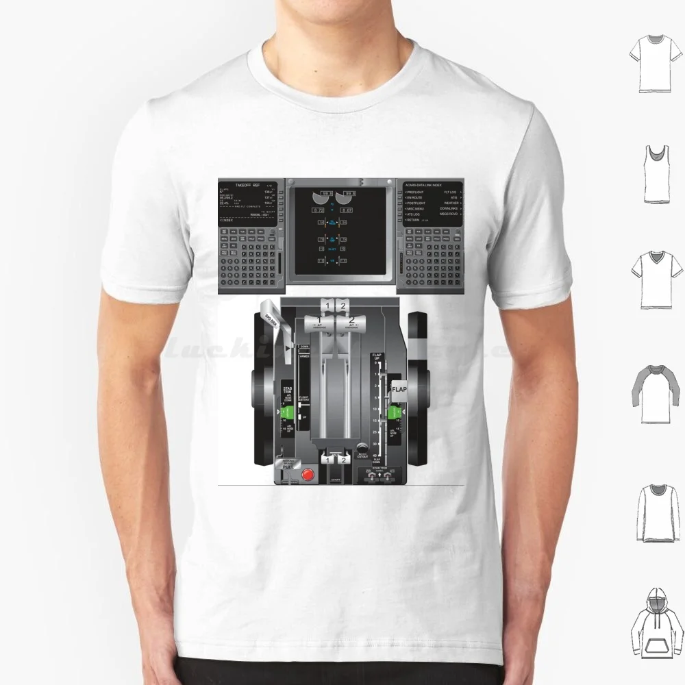 B737 Cockpit Engine Throttle And Cdu's Maquette T Shirt 6xl Cotton Cool Tee Boeing 737 Boeing 737 Boeing 737 Boeing 737 Boeing