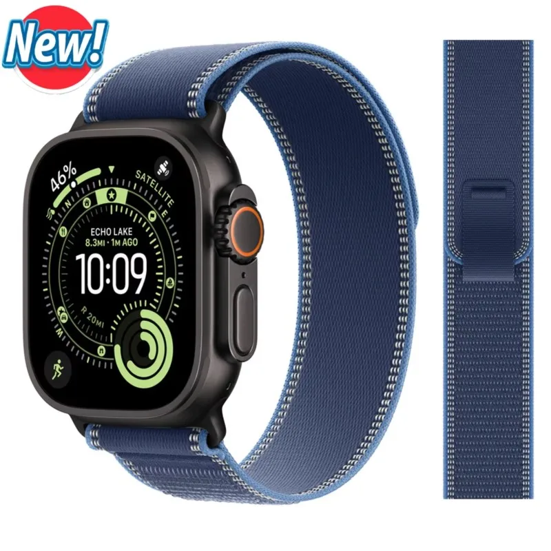 BOX+Trail Loop-band voor Apple Watch-bandjes Ultra 4 2 3 49mm 46mm 44mm 45mm 40mm, armband voor iWatch Series 11 10 9 8 7 SE 12