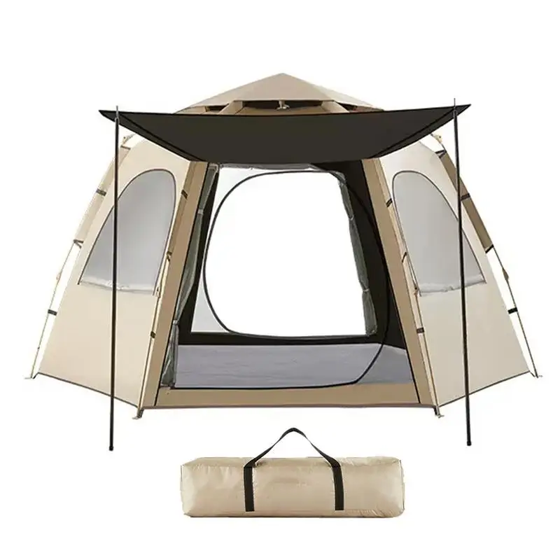 

Pop Up Camping Tent Automatic Camping Family Tent Instant Tent Waterproof Dome Tent for 5-8 Person Tent With Canopy For Hiking