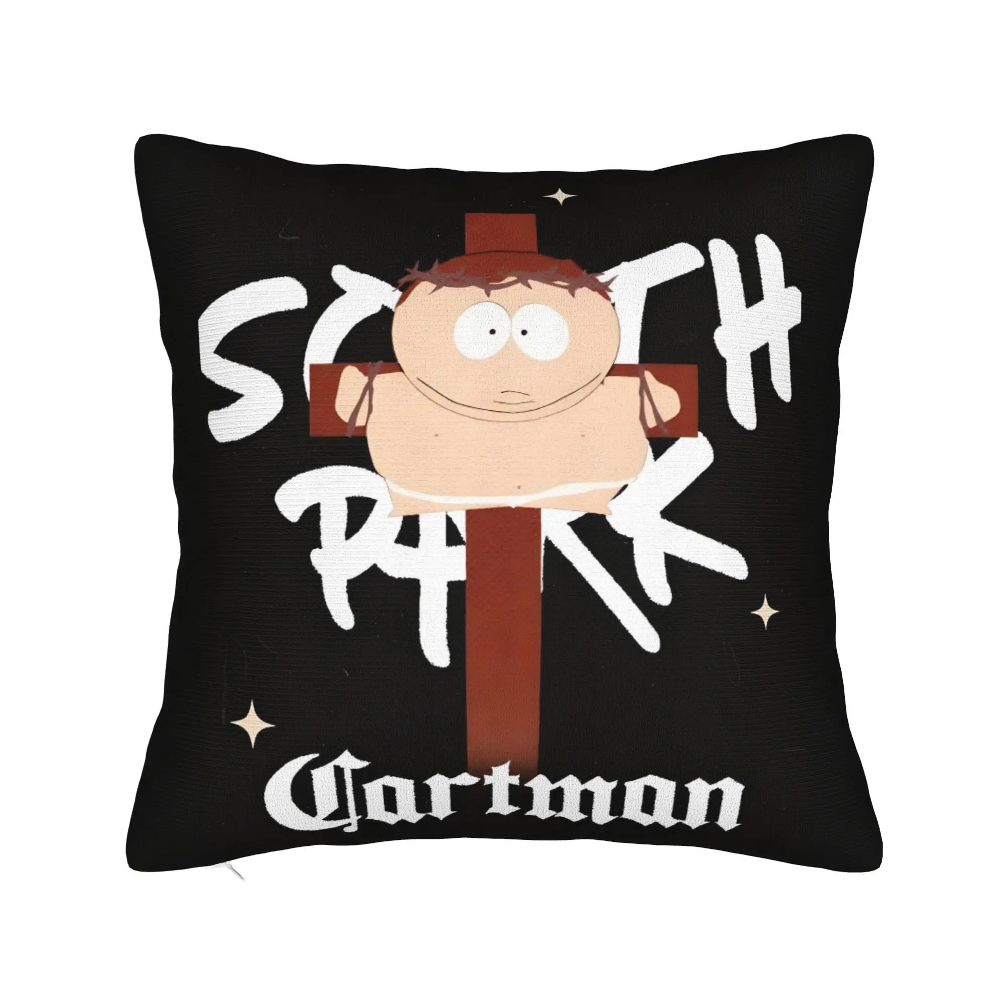 Luxury Cartman South Parks Cushion Covers 40x40cm Soft Comedy Throw Pillow Case for Sofa Car Square Pillowcase Decoration