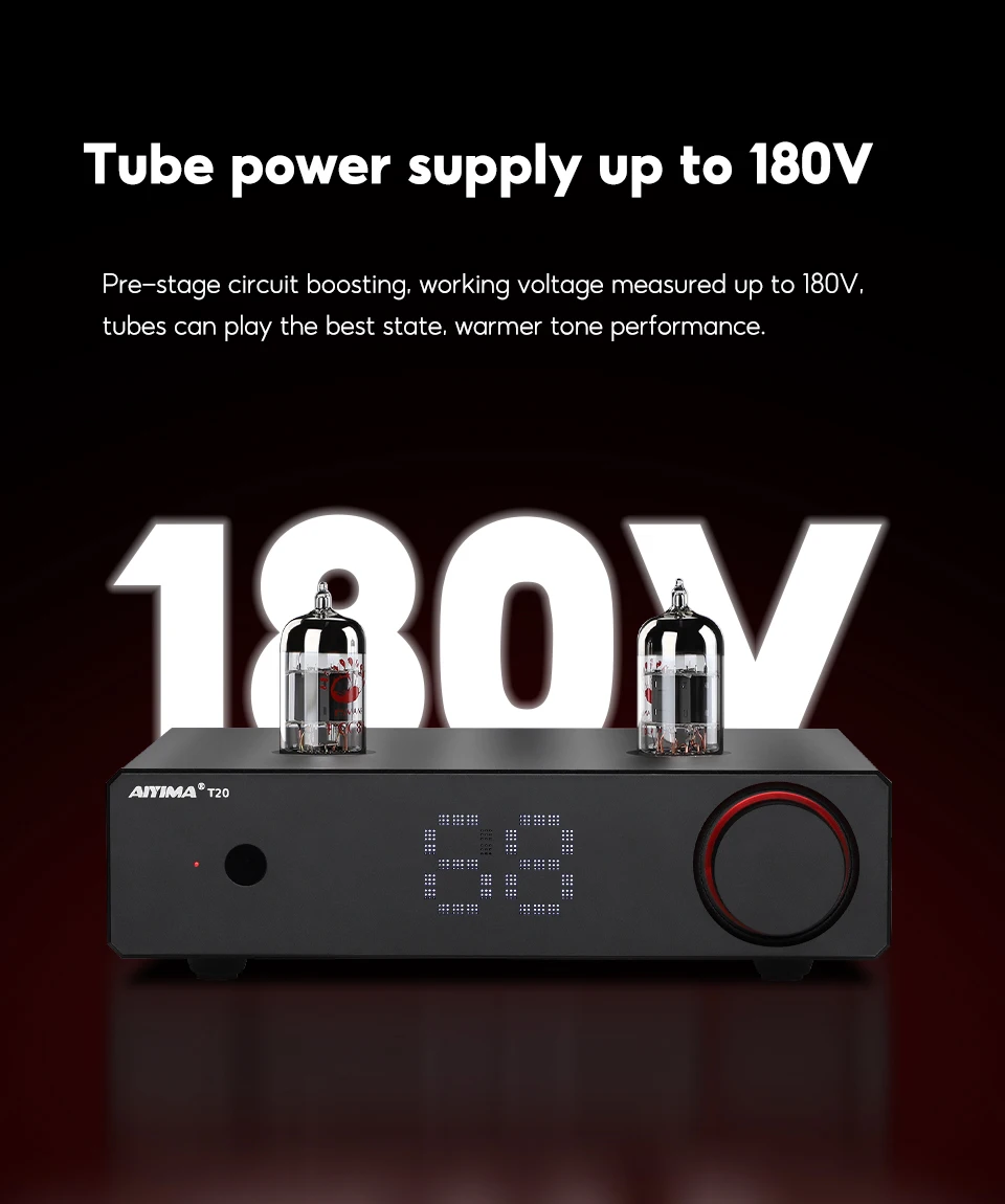AIYIMA Audio T20 Röhrenvorverstärker, vollsymmetrischer XLR/RCA-Ausgang, Stereo-Vorverstärker mit DAC AMP, 12 V Auslöser für Hifi-Heimverstärker – Detail 10