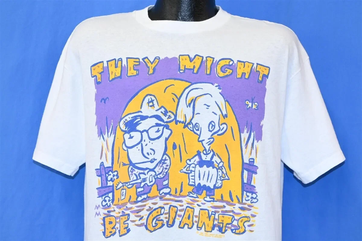 90s They Might Be Giants Flood Tour 1990 Album Band T Shirt Large