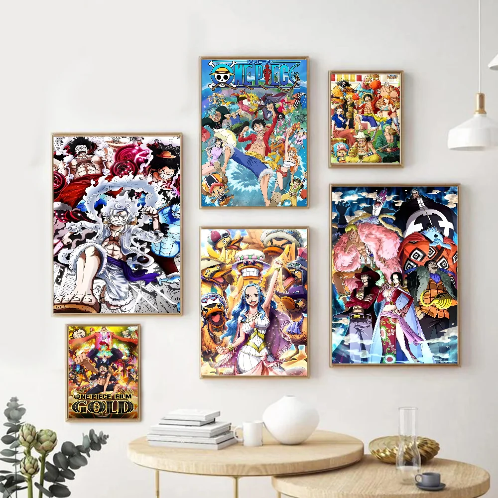 

Straw Hat Pirates Classic Movie Posters Fancy Wall Sticker For Living Room Bar Decoration Room Wall Decor