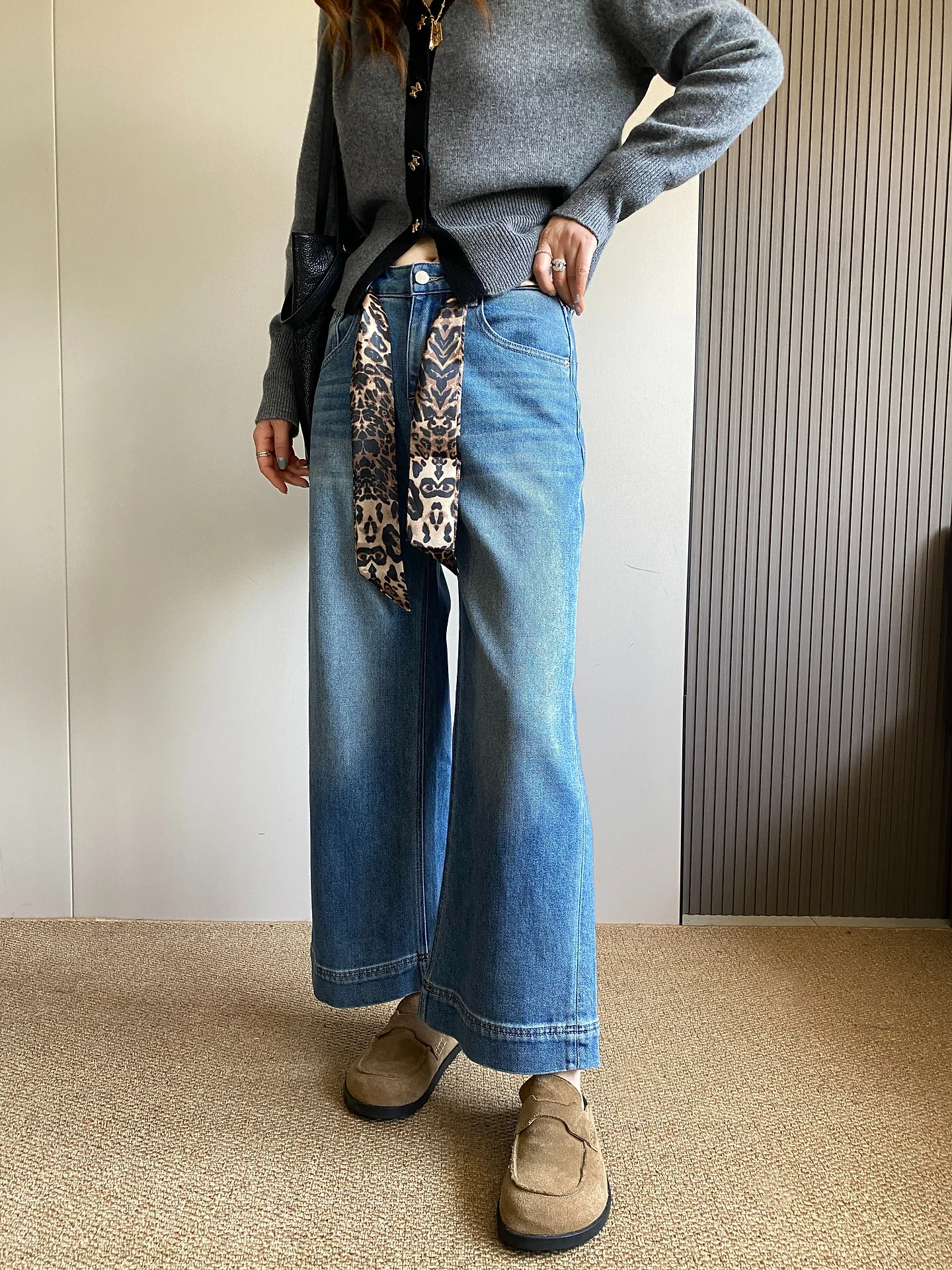 

Джинсы женские с высокой талией, широкие, свободного кроя, стройнящие, больших размеров, прямого кроя, весна 2026, новинка, стиль American Sle