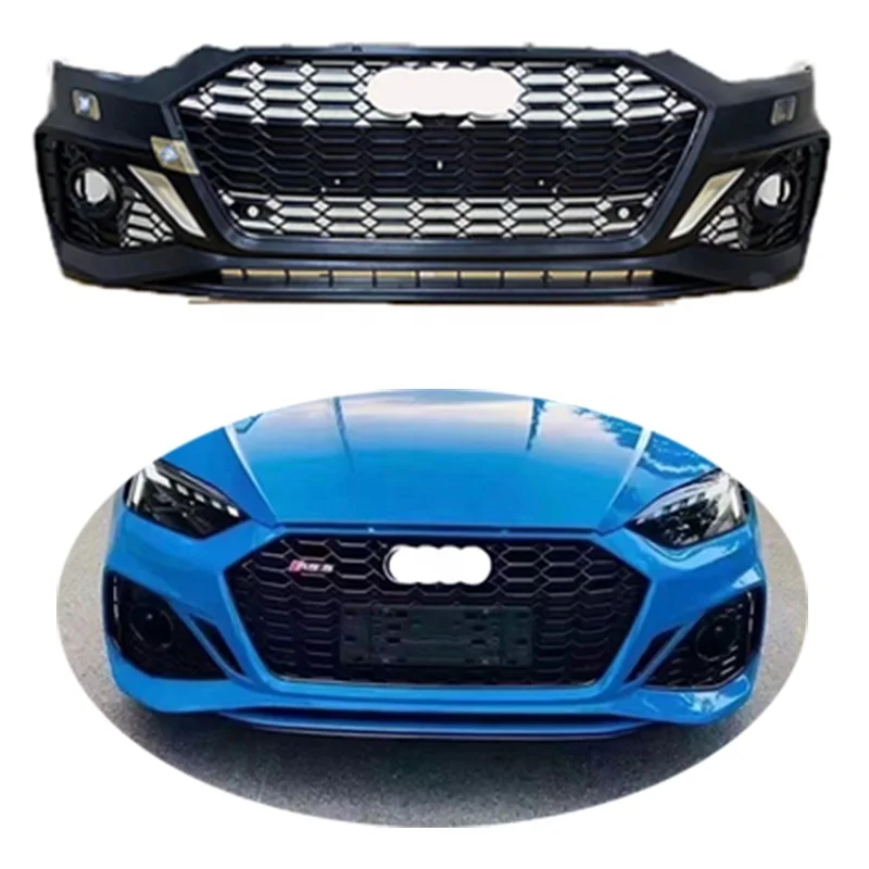 Factory Price Auto Parts A5 Upgrade Refit to RS5 B9.5 Front Bumper with Grille for Audi RS5 Bumper 2020-2022