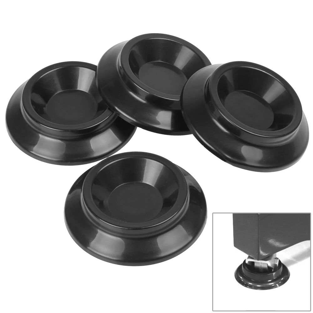 4 Pieces Black MATS Vertical Piano Caster Cups Piano Pads Pedal Cover Wheel Floor Leg Coasters Protectors Floormat