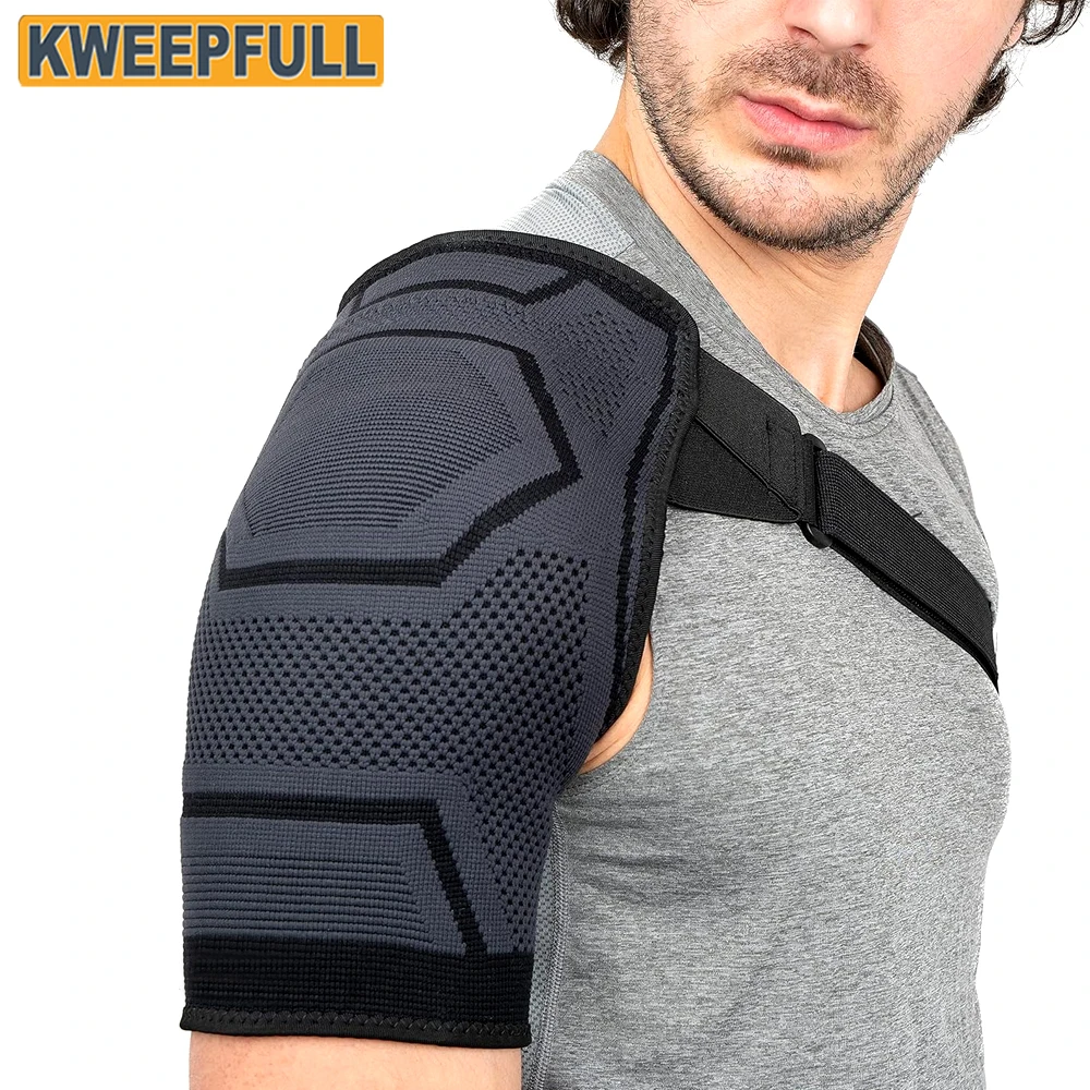 1 Stück Schulterstütze, Rotator-Cuff-Stützbandage und Armschlinge zur Schmerzlinderung, Verstellbar für Linken und Rechten Arm, für Männer & Frauen