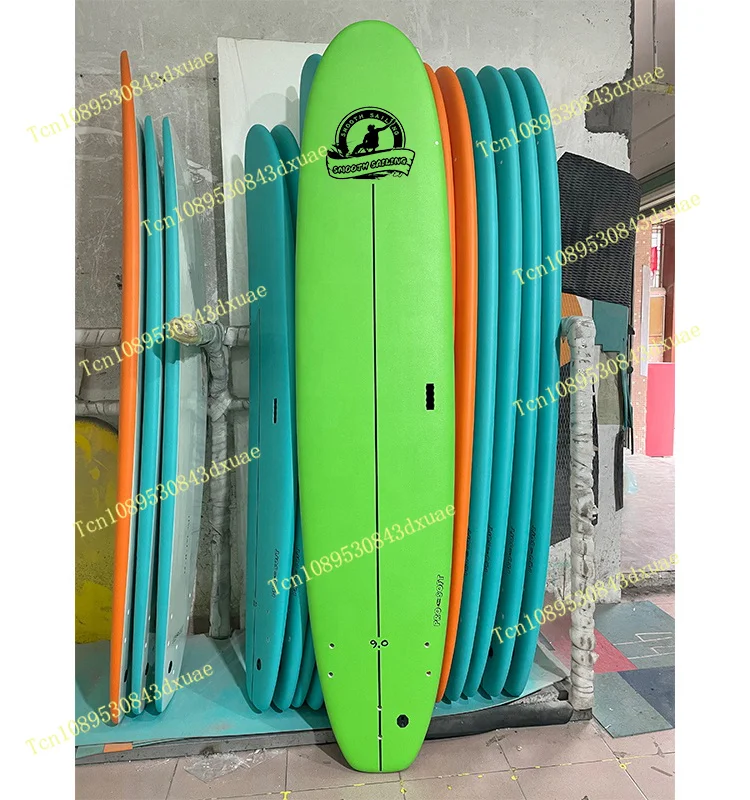 Hot Sale 9'0 Beginner Softboard Surfboards IXPE Foam Soft Top Surfboards for Surf School
