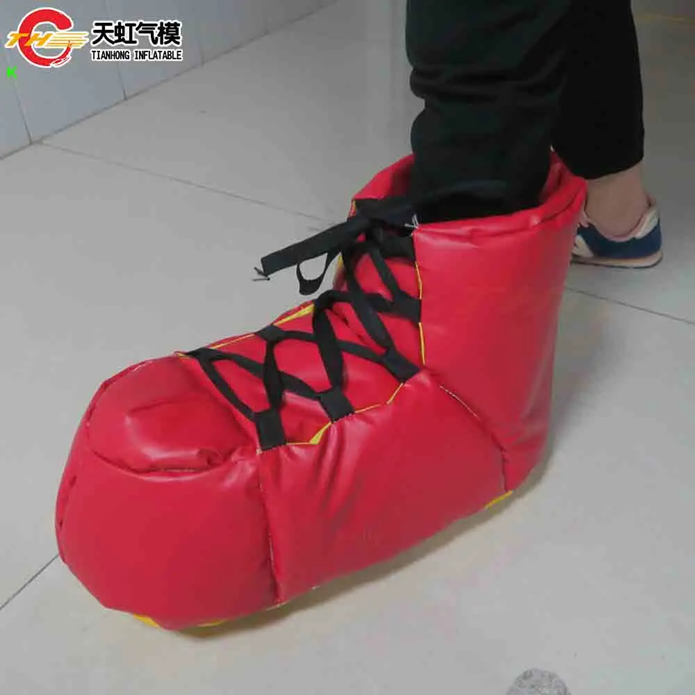 Fast Shipping Giant Boots for Children and Adults Outdoor Team Building Inflatable Speed Shoes Obstacle Games