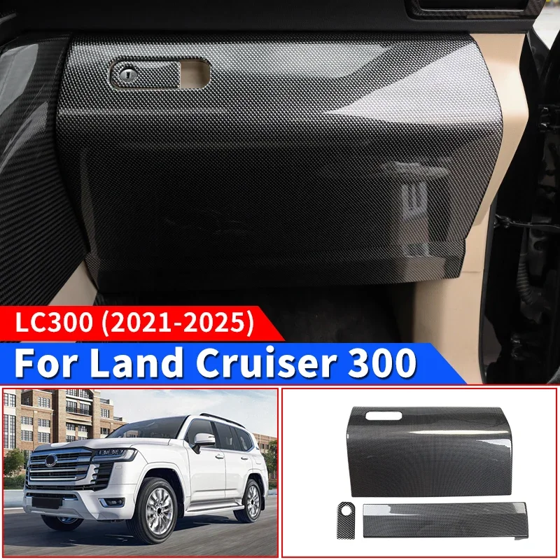 

Для Toyota Land Cruiser LC300 J300 2021-2025 перчаточный ящик второго пилота, крышка ящика для хранения, аксессуар для обновления салона, материал ABS