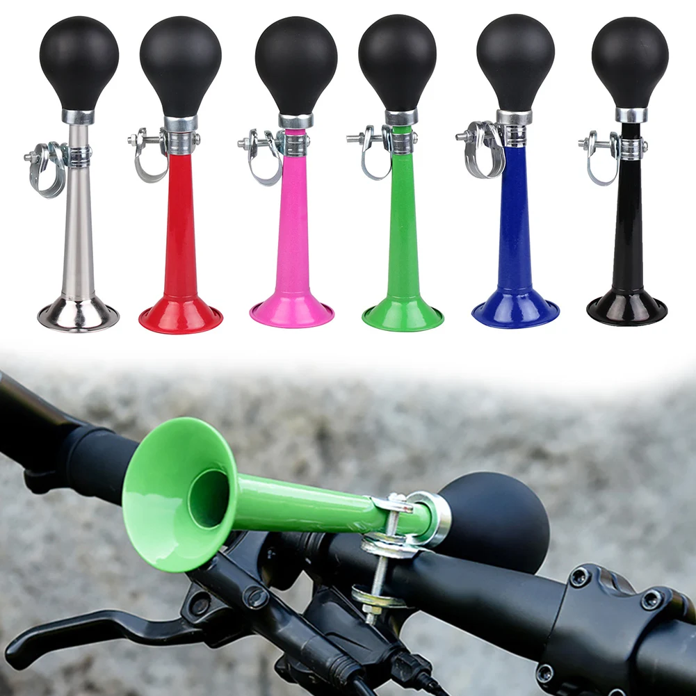 7 Inch Bicycle Air Horn Warning Sound Loud Bell For Mountain Road Bike Bugle Trumpet Honking Bulb Cycling Accessories