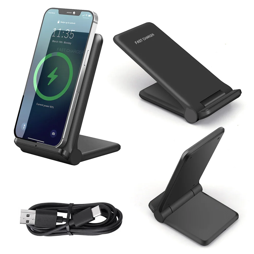 20W Wireless Charger Stand For iPhone 16 15 14 13 12 Pro Max 11 XS XR for Samsung S24 S23 S22 Type C Fast Charging Dock Station