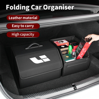 Car Interior Trunk Storage Box Leather Tools Storage Case Anti-scratch High-capacity Bag For Li L6 L7 L8 L9 ONE MEGA