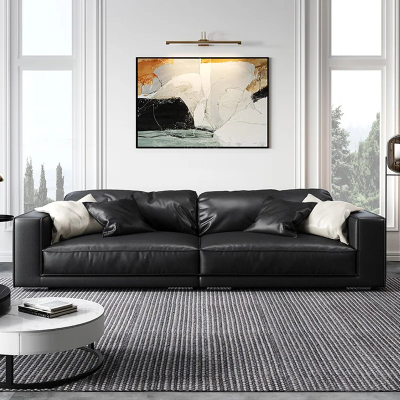 #Nordic Modern Settee Sofa Leather Canape Banken Divano Letto Couch Set Furniture Sectionals Sofa Living Room Sofas