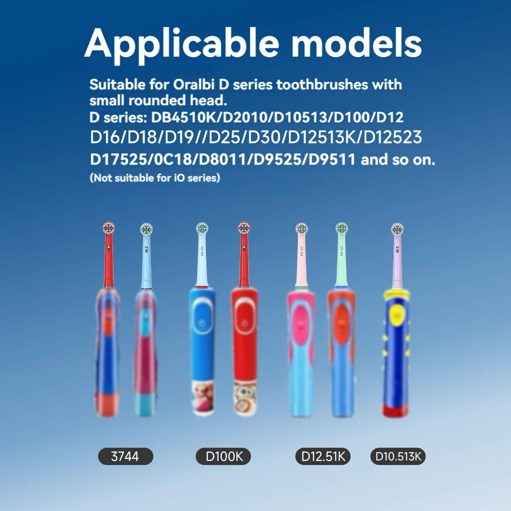 4/8 Pcs Electric Toothbrush Head Replacement Children Kids Brush Heads Fit for Oral OLB Pro-Health B
