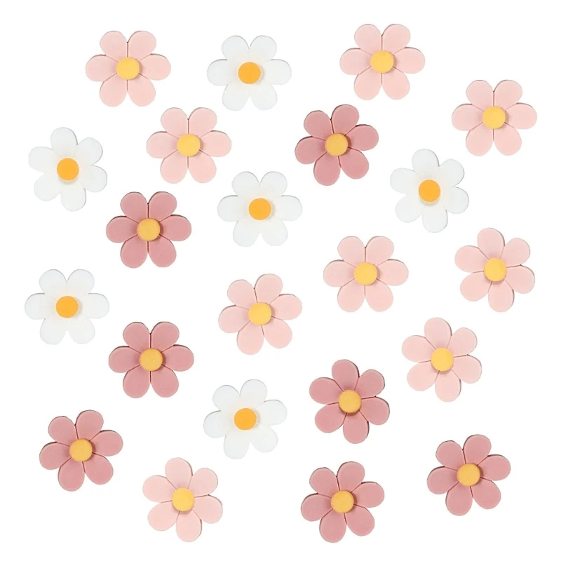 30Pcs Flower Push Pins Multipurpose Flower Push Pins set for Bulletin Boards multifunction ABS Thumb Tacks for Wall Decors