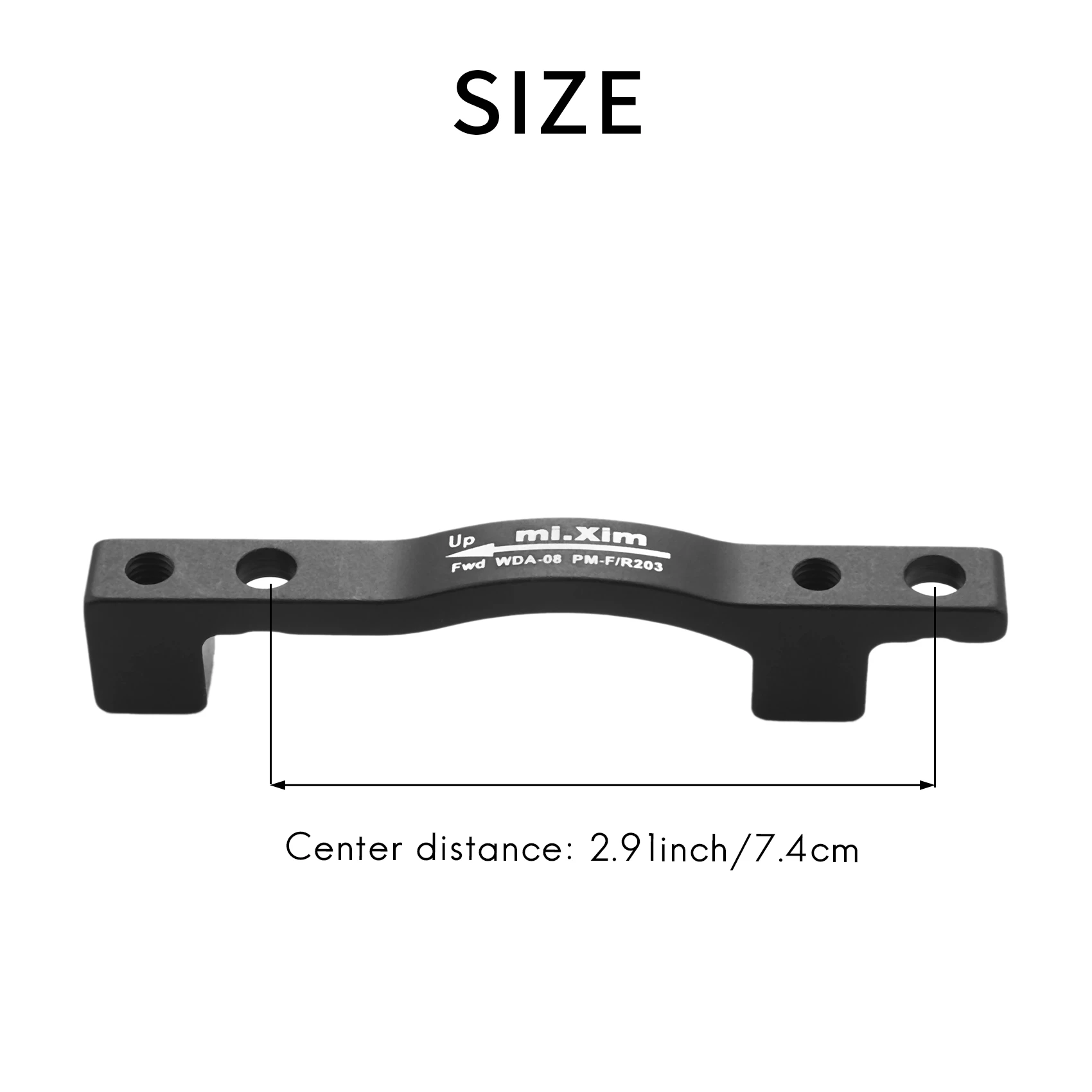 Mi.Xim 1Pcs Mountain Bikes Bicycles Disc Brake Adapter Ultralight Disc Bracket Parts Pm A Suitable For 203 Rotors For Rear Wheel