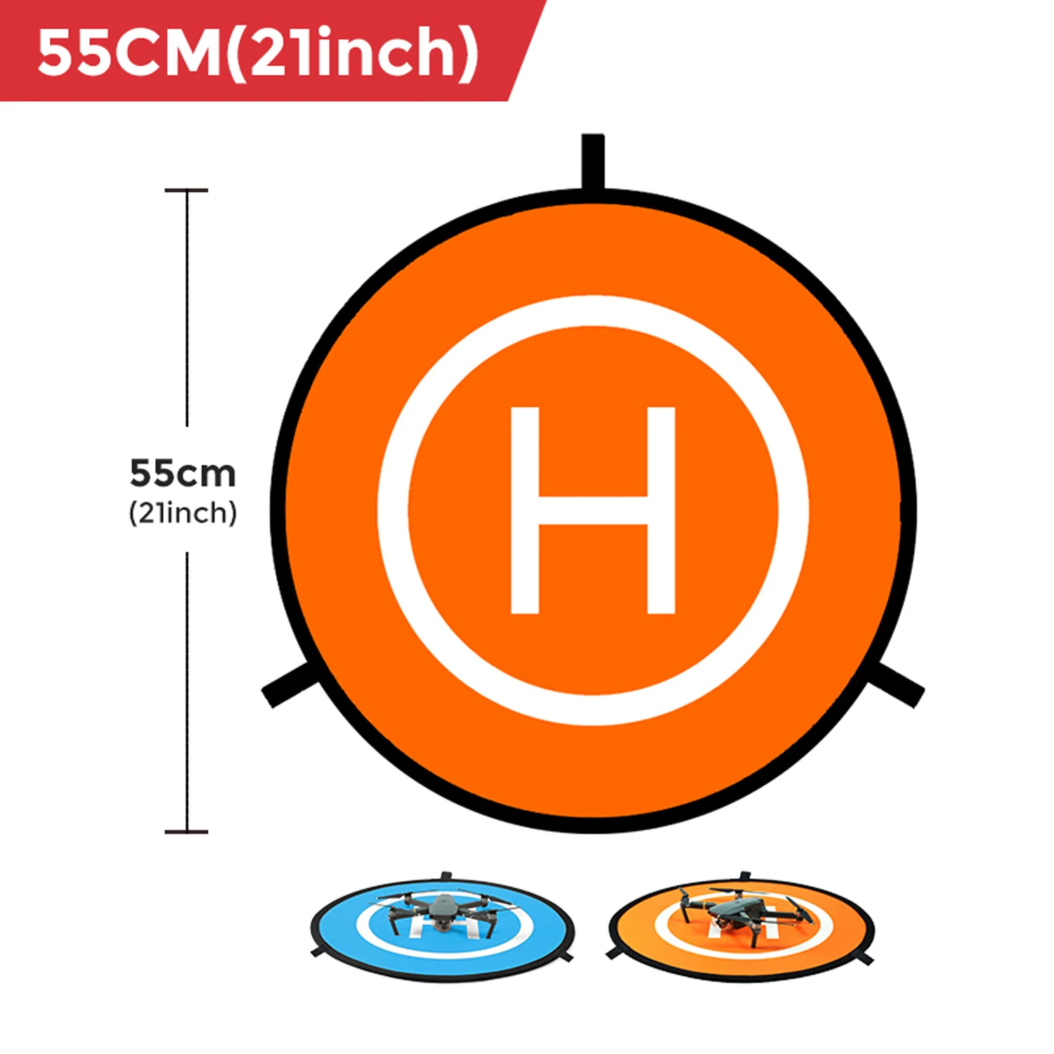 

55cm 21" Universal Drone Landing Pad Waterproof Portable Helipad for DJI Mavic 3 Mini 2 Air 2S FPV Quadcopter