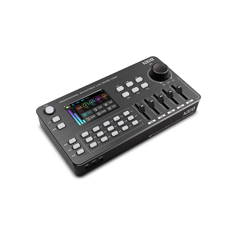 Voice Recording with Multi-Channel Mixing & Effects Professional Live Sound Card Audio Interface for Streaming Podcast Gaming
