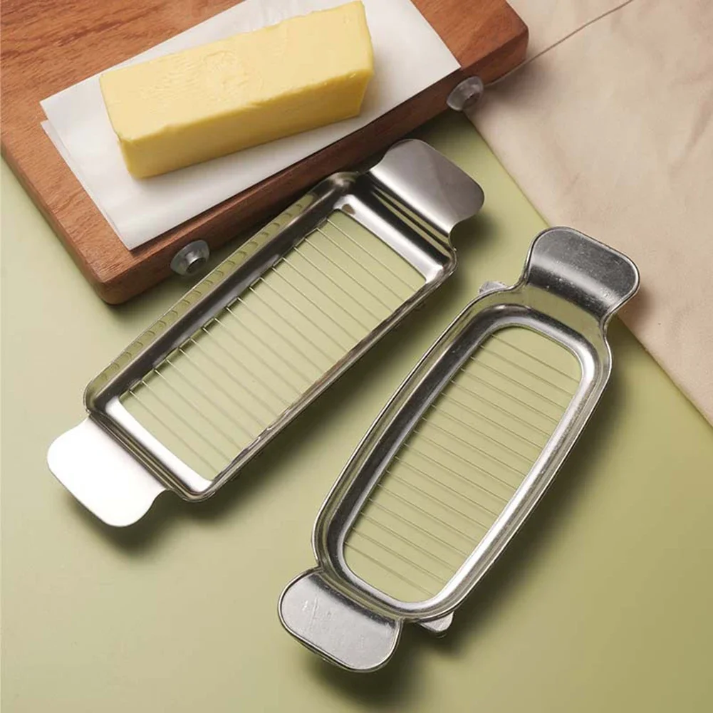 Food Cutter Butter Cheese Slicer with 18 Stainless Steel Wires Ergonomic Design for Smooth and Consistent Cutting