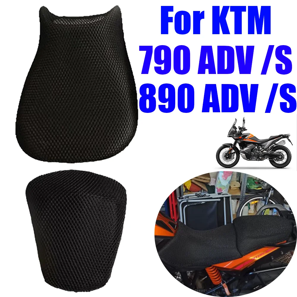 Motorcycle Accessories Protecting Seat Cushion Cover For KTM 890 790 Adventure ADV S 890ADV 2018 - 2024 Fabric Saddle Seat Cover